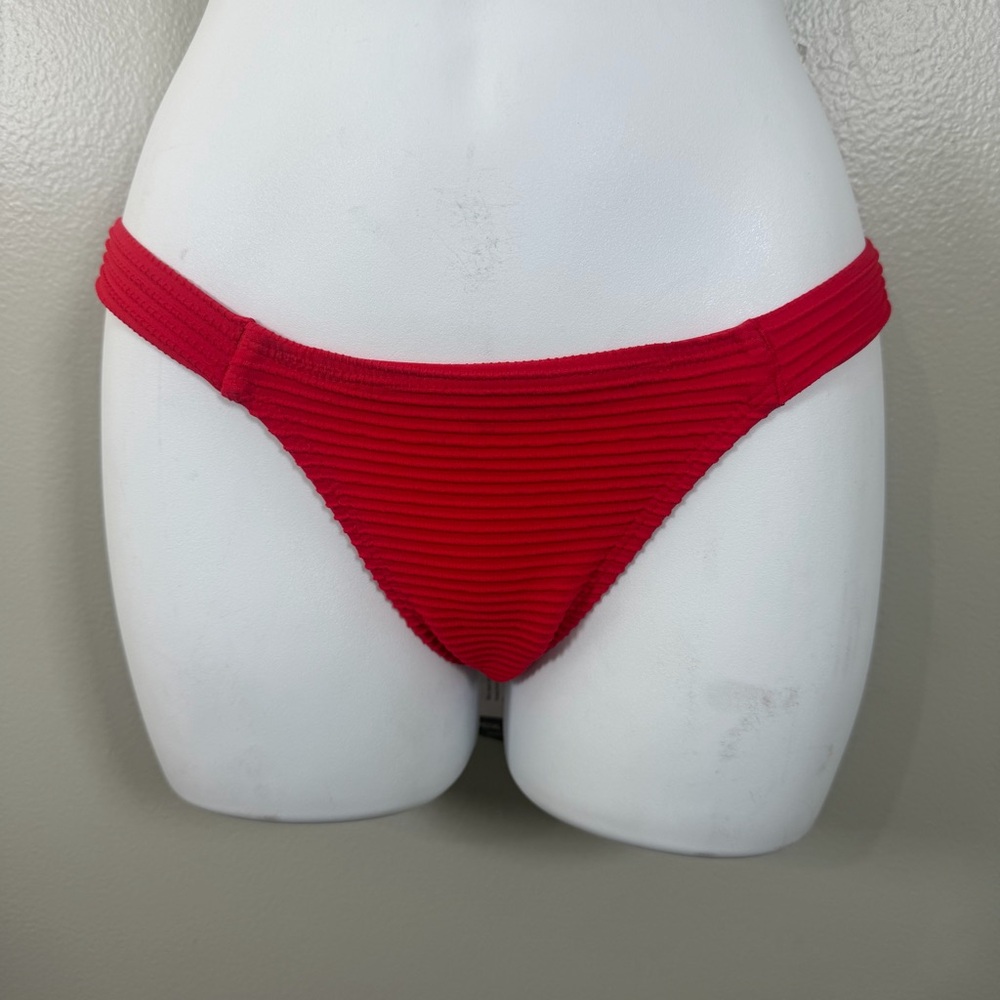 *NEW Vix Dune Fany Brazilian Bikini Bottoms Red Size Small (FLAW)